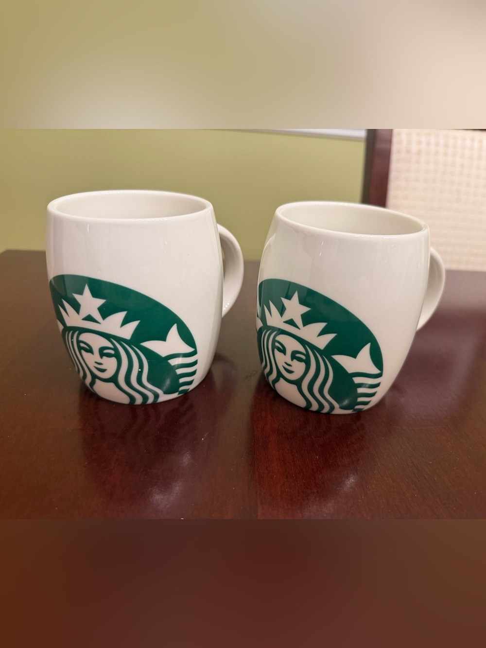 Starbucks 2010 Ceramic Barrel Coffee Mug Set/2